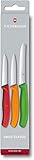 Victorinox Swiss Classic Gemüsemesser-Set, 3-teilig, Obstmesser, Gerader Schliff, Extra...