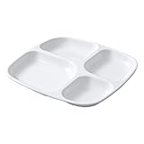 6 teiliges Fondueteller Set in Weiß mit 12 Gabeln Premium Fondueteller Set für Käse-...