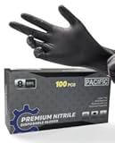 PACIFIC PPE Nitril-Einweghandschuhe, extra stark, 8 mm, Industrie-Mechaniker-Handschuhe,...