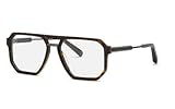 Philipp Plein Unisex Vpp209m Sonnenbrille, Braun, Hochglanz (Shiny Dark Havana), Regular