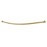 Kingston Brass CC3177 Edenscape Duschvorhangstange, gebogen, Edelstahl, 119,4 - 152,4 cm,...