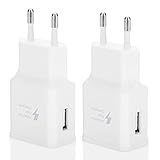 2er Pack USB Ladegerät Stecker, Adaptives Schnell Ladeadapter für Samsung...