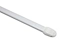 GARDINIA Vitragestange flachoval, Ausziehbar, Gardinenstange ohne Bohren und...