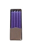 Stumpenkerzen Vollfarbe Ø 1,9 cm 12 Stück - Hellviolett