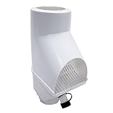 Regenwasserfilter, Fallrohr Laubabscheider 30,5 x 12 x 17,5 cm Weiß, Regenwassersammler...