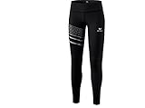 Erima Damen Race Line 2.0 lange Laufhose, schwarz, 38