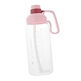 BESPORTBLE Sportflasche Tragbare Wasserflasche Tragbarer Strohhalm Auslaufsichere...