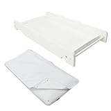 Puckdaddy Set aus Wickelbrett Mika 87x44,5cm und Wickelauflage Celine 71 x 41...