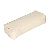 Yogabox Yoga Rechteckbolster Basic, Waschbarer Bezug aus 100% Baumwolle,...