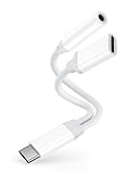 [MFi Certified] USB-C to 3.5 mm Headphone Jack Adapter，USB-C to 3.5 mm adapter Support...