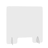 GOPLUS Spuckschutz mit Durchreiche, Thekenaufsatz aus Acrylglas, Trennwand, hohe...