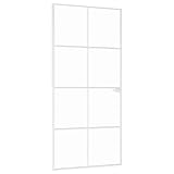 vidaXL Innentür, Zimmertür Komplettset 93x201,5cm, Glastür mit Griff...