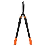 Heckenschere, 78cm Astschere und Baumschere,Karbonstahlschere mit PVC-Griff zum Schneiden...