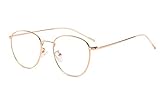 Blaulichtfilter Brille Damen Herren Metall Frame Retro Blockieren Blaulicht...