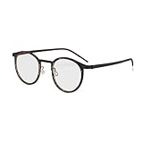 Unisex Lesebrille Runde Retro Computerbrille Blaulichtfilter Metallrahmen Lesehilfe...