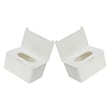RORPOIR 2 Stück Box für feuchte Tücher feuchttücher Box feuchttücherbox...