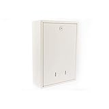 Burg-Wächter MB11BK MB11 Briefkasten aus Stahl mit Rückzugang, weiß, 244 x...