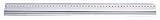 Wedo 525450 Schneidelineal (aus Aluminium, mit Stahlkante und rutschsicherer Gummieinlage,...