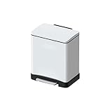 Mülleimer Multifunktions-Mülleimer kann Edelstahl mit Deckel Müll Pedal Papierkorb...