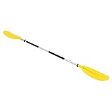 NaMaSyo Kajak Paddel Aluminium Doppelpaddel 220cm Kajakpaddel Kanupaddel Stechpaddel...