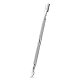 BEZOX Nagelhautschieber, 2 in 1 Profi Nagelschieber Spatel Pusher - Edelstahl Metallspatel...