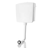 BigDean Spülkasten für WC Toiletten Weiß 6-9 Liter Spartaste Aufputz Aufputzspülkasten...