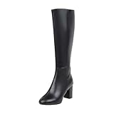 Generisch Weitschaftstiefel Damen Br𝐚un Boots Knee High Boots High Heeled Long Boots...
