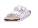 BIRKENSTOCK Damen Pantolette, weiß(shinylizardwhite (11754)), Gr. 41