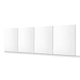 SILENT4® Schallabsorber Wand 4er Set à 114x36x5 cm für Räume bis 20m² Akustikbild...