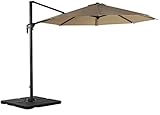 Deuline® Alu Sonnenschirm Ø300cm Gartenschirm Marktschirm Ampelschirm mit...
