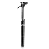 XLC Unisex – Erwachsene All MTN Teleskopsattelstütze SP-T05, Schwarz, 402 mm