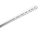 GARDINIA Aluminium-Vorhangschienen-Set Lara, Komplett-Set mit 2-läufiger...