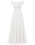 Bbonlinedress Sommerkleid Damen Abendkleid lang Elegant Cocktailkleid Schulterfrei Spitze...