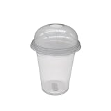 SWS 600 Ausschankbecher Clear Cup Becher Bierbecher PET 300 ml mit Domdeckel Ø 95 mm –...