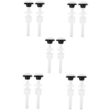 HOMSFOU 5 Paare Toilettenbefestigungsschrauben Schraubendichtungen Des Toilettentanks Wc...