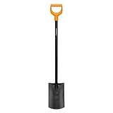 Fiskars Gärtnerspaten für weiche, steinarme Böden, Rund, Länge 116,6 cm, Hochwertiges...