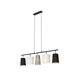 BRILONER - Pendelleuchte mit Lampenschirm aus Stoff, E14 Fassung, max. 40 Watt,...