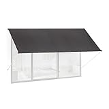 Relaxdays Fallarmmarkise HxB: 120x300 cm, Schattenspender Fenster, 50+...