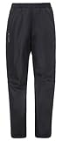 VAUDE Regenhose Damen Fluid Full-Zip Pants II, schwarz - Größe 38, wasserdichte...