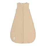 LÄSSIG Baby Sommerschlafsack ohne Ärmel Muslin Baumwolle GOTS zertifiziert unisex/Muslin...