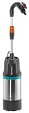 Gardena Regenfasspumpe 4700/2 inox automatic: Tauchdruckpumpe mit integriertem...