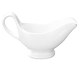OUSIKA Sauciere, 90 ml oder 160 ml oder 270 ml, Keramik-Saucenboot mit langem Ausgießer,...