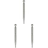 Healifty 3 Stück Reflexzonenmassage-Stift, Taschentuch, Edelstahl, tragbar, Salonbedarf,...