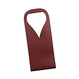 WATERBELINE Weinbeutel PU Leder Weinbeutel Leichte & Komfortable Single Flaschen...