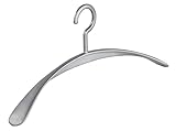6 Stück Kleiderbügel Garderobenbügel Wing Silber - 45 cm breit - breite...