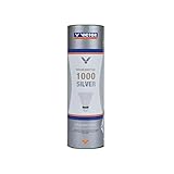 VICTOR Nylon Federball Shuttle 1000 6er Dose, Weiß / Blau