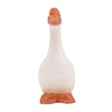 Holibanna Holzfigur Gans Skulptur Dekoartikel Für Tischplatte Elegante Holzdeko Weiß...