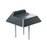 bima 971596 Auflaufstütze Quadro | Stahl, anthrazit | 180 x 180 mm | 70 mm Toranschlag 45...