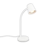 BRILONER - Nachttischlampe, Schreibtischlampe, Schwenkbar, Tischlampe, GU10, max. 9 Watt,...