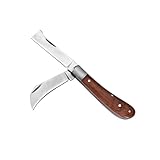 Qiwenr Okuliermesser, Veredelungsmesser mit 2 Klingen, Pfropfmesser aus Edelstahl, zum...